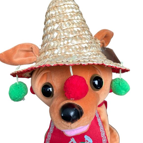 Chantilly Lane Pancho Chihuahua Singing Feliz Navidad Animated Dog w/ Tags READ - Picture 5 of 14